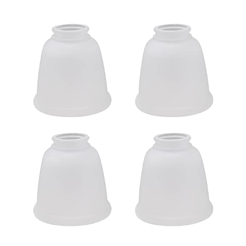 Aspen Creative 23045-4 Transitional Style Bell Shaped Frosted Replacement Glass Shade, 2-1/8" Fitter Size, 4-5/8" high x 4-5/8" diameter, 4 Pack by Aspen Creative - Used condition - US$25.58
