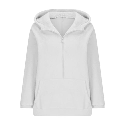 Jackets for Women Winter Fall Long Sleeve Thermal Fuzzy Hooded Plain Jacket Hood Coat Women 2025 Y2K3