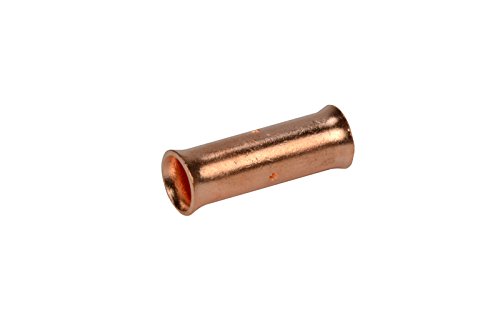 2 Awg Temco Butt Splice Connector Bare Copper Uninsulated Gauge. 10 Pack #TOP3