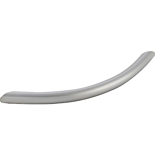 Sun Chain Fohla LA 128 mm Curved Furniture Handle Width 156 mm Matt Nickel-Plated Steel, Matte Chrome Finish