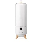 Homedics Ultrasonic Humidifier - Large Deluxe Air Humidifiers for Bedroom, Plants, Office - Top-Fill 1.47-Gallon Tank, Cool Mist, Essential Oil Pads and Built-In Timer, 3 Speed Settings, White