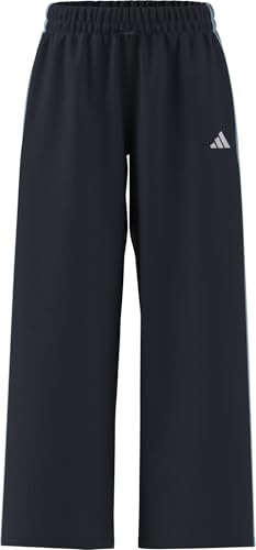 adidas Damen Essentials 3-Stripes Woven Parachute Pants, Night Navy/Icey Blue, M