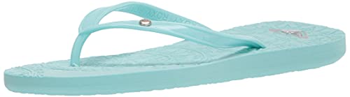 Roxy Girls RG Antilles Flip Flop Sandal, SEAFOAM 213, 4 Big Kid
