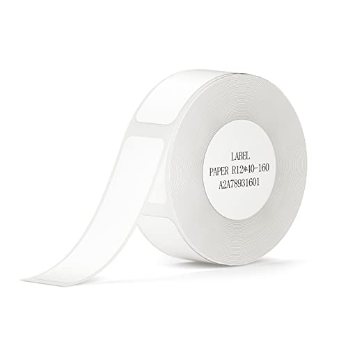 Papier autocollant thermique blanc de rechange 12x40mm pour étiqueteuse NIIMBOT D11