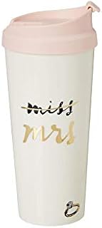 Kate Spade New York Insulated Thermal Travel Mug Tumbler, 16 Ounces, Miss to