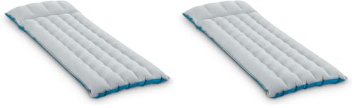 Image of Intex Inflatable Camping Mattress, 72.5" x 26.5" x 6.75", Gray (Pack of 2)