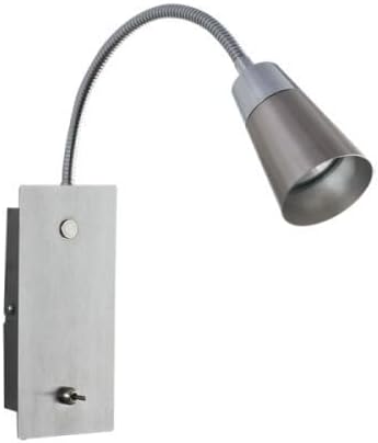 Bright Star Lighting Polished and Satin Chrome Wall Bracket with Switch