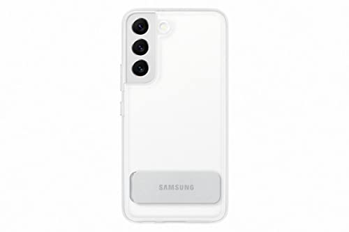 Samsung Clear Standing Cover Custodia Trasparente con cavalletto posizionabile per Galaxy S22 5G
