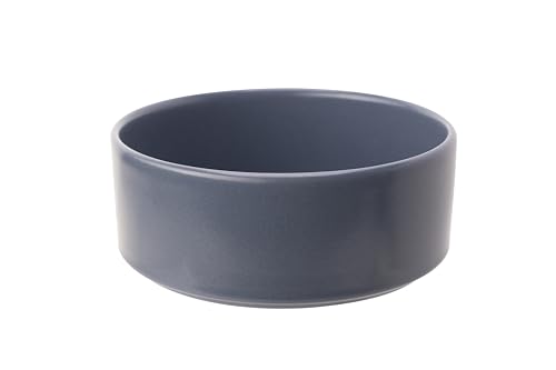 Cosy & Trendy Lot de 6 Bols en Grès Tower, Bleu, D14xH5.5 cm-Empilable