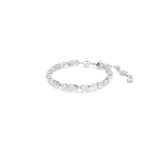 Swarovski Mesmera bracelet, Mixed cuts, White, Rhodium plated2