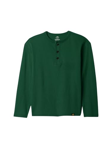 Image of LAZYCHUNKS T-Shirt for Men|Plain Henley Full Sleeve T Shirt|Cotton Blend T Shirt for Men|Men's T-Shirt|Tshirt for Men Stylish|T-Shirts for Men Regular Fit.