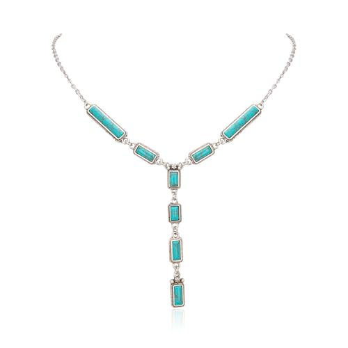 Rustic Couture's Western Turquoise Necklace Jewelry for Women Cowgirl Vintage Necklace
