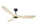 Ventilador de techo DC ultra silencioso con palas de madera 132cm y wifi GERONIMO BK 132 Klass Fan