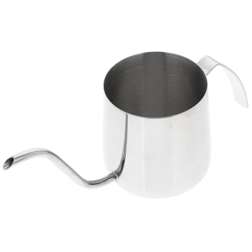 VALICLUD Cafetera de Acero Inoxidable 304 de 250ml con Boquilla Larga y Mango Ergonómico Antideslizante, Hervidor Manual para Café y Té, Adecuado para Cocina, Oficina y Cafetería