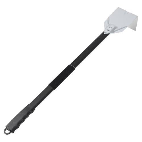 GALPADA Fireplace Ash Shovel BBQ Ash Tool Cleaning Spatula Aluminum Handle Rake