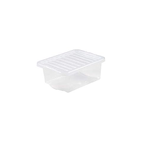 Wham Plastic Storage Boxes - Pack Of 5 (16 Litre) Cover