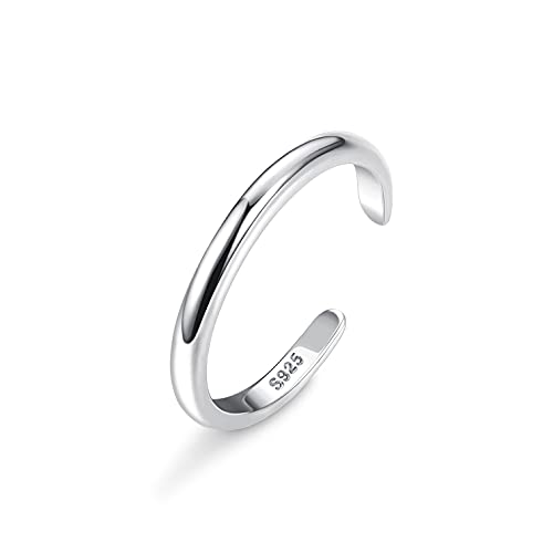 Image of Milacolato 925 Sterling Silver Toe Rings for Women 18K White Gold Plated Arrow Heart Infinity Vintage Celtic Knot Teardrop Daisy Flower Stylish Toe Rings Adjustable Toe Band Rings Summer Beach Foot Jewelry