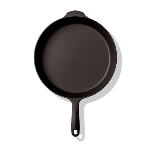 Field Company 11.63 Inch (Large) Cast Iron Skillet – No.10, Perfect for 4-6 Servings, Lightweight & Smooth, Preseasoned with Organic Oil – Made in USA, Vintage Design