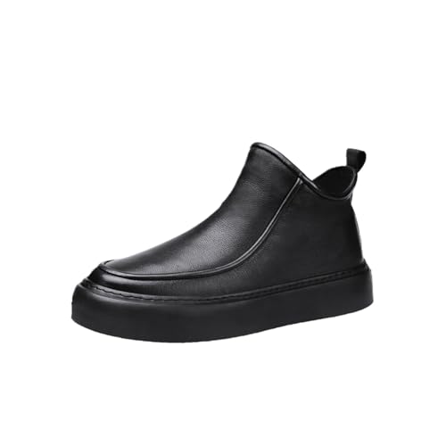 Men's Leather Dress Shoes Casual Business Commute Waterproof Warm Lined Oxford Shoes for Men - Comfortable Stylish Versatile for Office & Casual Wear