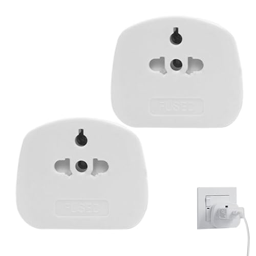 Adaptador de enchufe | Doble Enchufe Universal,Convertidor Estándar Británico con Fusible 13A para Malasia Singapur Vietnam Dispositivos Electrónicos