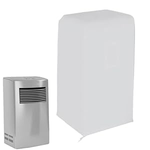 Funda de Aire Acondicionado Portátil, Funda de Aire Acondicionado Móvil a Prueba de Polvo, Cubierta de Aire Acondicionado Para Exteriores Cubierta de CA Portátil Resistente a Prueba de Polvo(blancos)