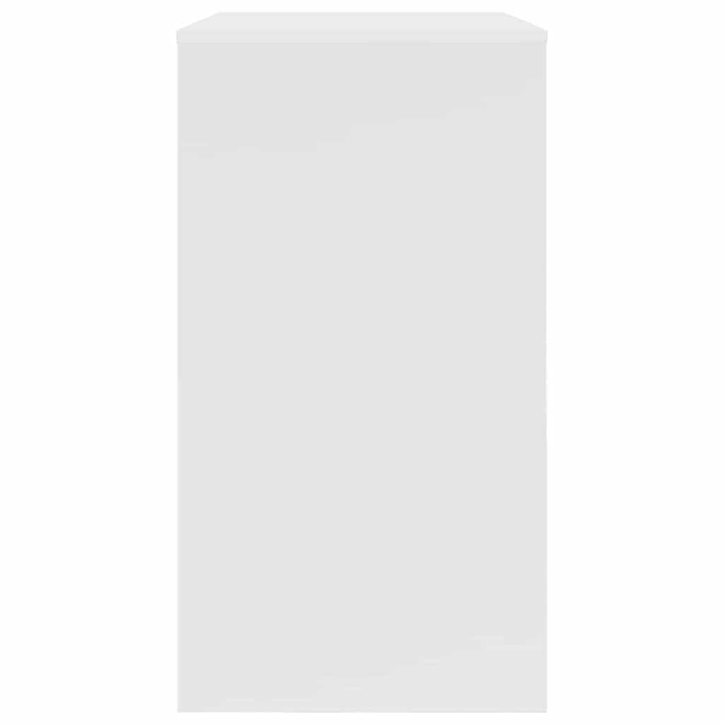 Computertisch Home Office Schreibtisch Holzwerkstoff 77,5 x 43 x 79 cm mit Regalbrettern und strukturierter Oberfläche, Stabiler Rahmen für Bürogeräte, pflegeleicht