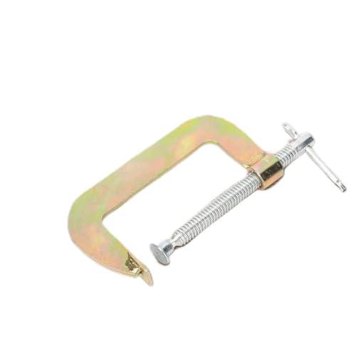 3pcs 4inch G Clamp Thicker and deeper thread design, Easy to use, Classic G type design for bonding, nailing, drilling. Ideal to fix parts with high hardness Carbon steel, cast