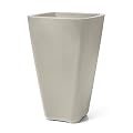 Step2 Bridgeview Tall Planter Box Plastic Painted Square Floor Standing planter