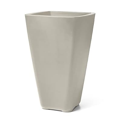 Step2 Bridgeview Tall Planter Box Plastic Painted Square Floor Standing planter
