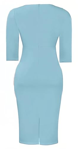 Image of ZVO Church Dress for Women Casual Dress Office Work Bodycon Midi Dresses