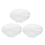 SOIMISS PVC透明ファン収納バッグ 軽量防塵カバー イベントや野外活動用 3個セット丸型折りたたみ式ハンドファンスリーブプロテクター