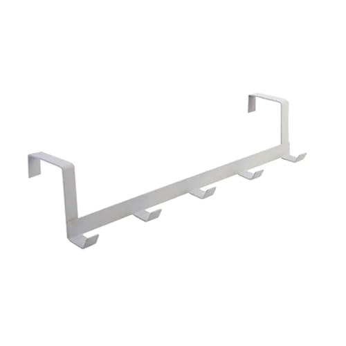 BARRINS Over The Door Hooks Hooks Over The Door 5 Hooks Home Bathroom Organizer Rack Clothes Coat Hat Towel Hanger Bathroom Kitchen Accessories Holder