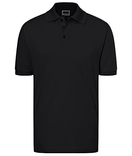 James & Nicholson Herren Poloshirt Classic Polo, Gr. XX-Large, Schwarz