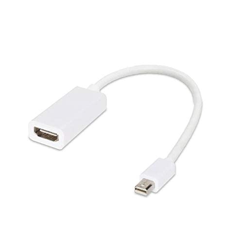 WETEK Mini Display Port to Hdmi Adapter Cable for MacBook, MacBook Pro, iMac, MacBook Air, Mac Mini Laptop (White)