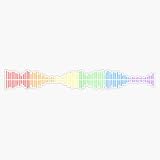 Pastel Music Sound Waves Rainbow Pride Subtle LGBTQ Gay Rights Equality 5' Vinyl Decal Bumper Sticker