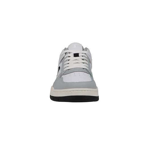Champion Men's Arena Lo Sneaker, White/LT Grey/Chalk, 82