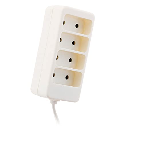 Zenitech - Bloc multiprise 4 Prises 6A 2P - Blanc