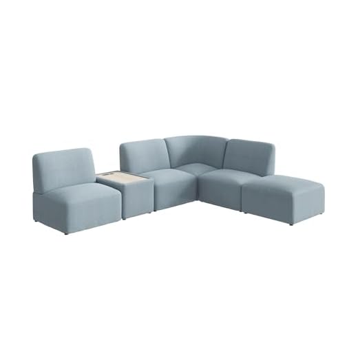 Modular 5-Seater L-Shaped Sofa with Charging