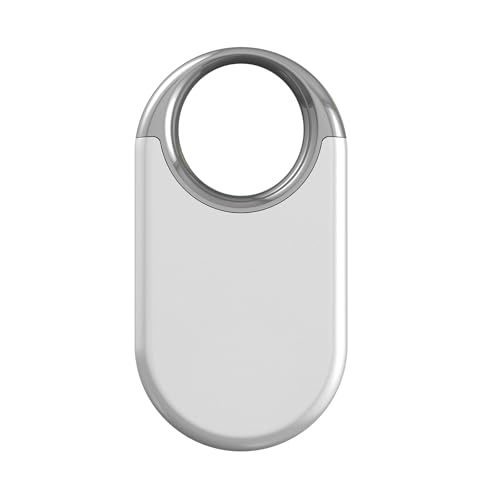 Hendari Air Tracker Tag (iOS Only)-1 Pcs, White | Bluetooth Tracker and Item Finder Work with Apple Find My for Luggage/Key/Suitcases/Backpack, Replaceable Battery