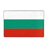 kastiong Weiche und saugfähige Flutmatte, rutschfester Teppich, bulgarische Flagge, Druck,...