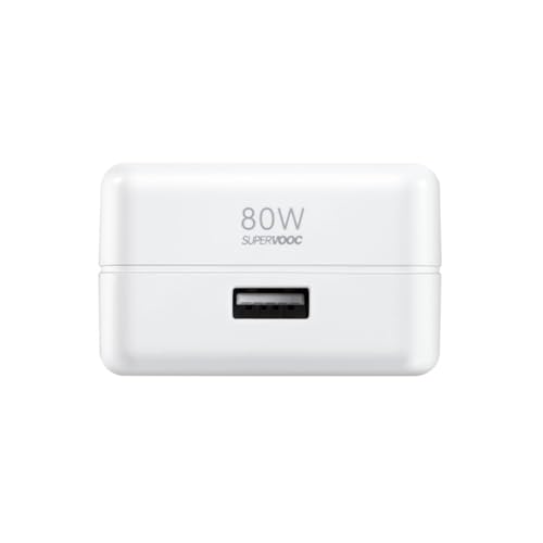 Image of 80W SUPERVOOC Fast Charger with Type-C Cable | 80W USB Charger for OnePlus, Realme, Oppo, Redmi, Xiaomi, Poco, iQOO, Samsung & More | Supports Dart, Dash, Warp, Vooc, SuperVooc, QC 3.0 Charge (Combo)