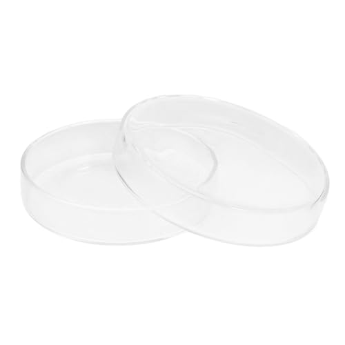 MUCKLILY Glass Petri Dish Cultivation Plate Laboratory Culture Plate Petri Tray Tissue Culture Tray Cell Culture Plate for Laboratory Culture Tray Cell Culture Tray High Borosilicate