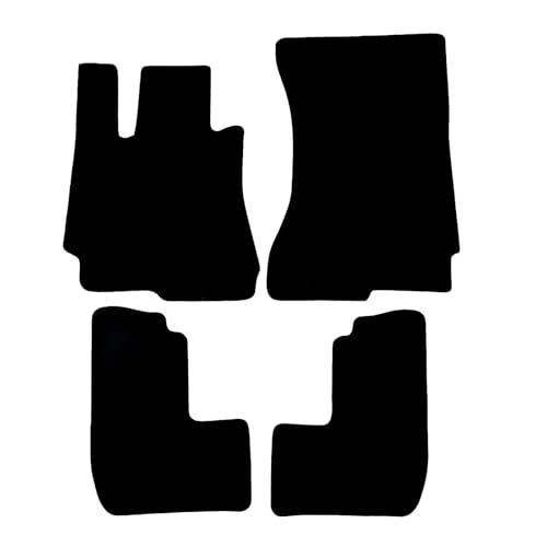 Tapis de sol antidérapants pour Mercedes Classe CL C216 sur mesure en noir élégant
