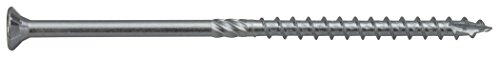 Preisvergleich Produktbild Holzbauschraube mit europäisch technischer Zulassung / Senkkopf / Stahl galvanisch verzinkt / Schneidkerbe / Teilgewinde / 8 x 240 mm / 25 Stück