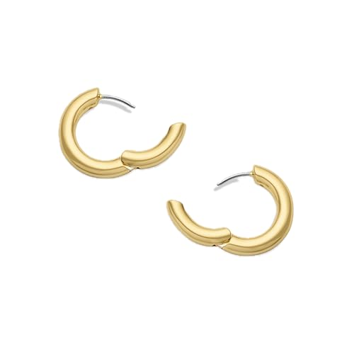 gorjana - Lou Hoops 13/16 inch Drop - 18k Gold Plated - Daily Earring Wear - Secure Hinge Closure - Timeless Design - Versatile for Any Occasion3