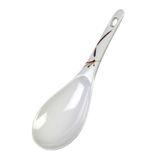 A-to-Z Supply 7005BO Rice Ladle, 1-1/2 oz., 8-1/4" x 2-3/4", one-Piece, Break-Resistant, Dishwasher Safe, Hanging Hole, Melamine, Bamboo, Pack of 12
