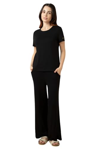 Image of Van Heusen Women's Cotton Relaxed Fit Lounge T Shirt - Relax Fit, Round Neck, Short Sleeves
