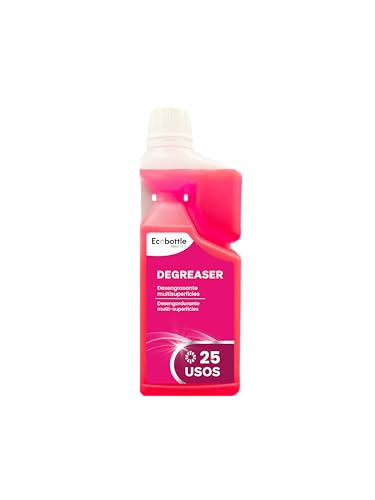 Ecobottle Hand Dose Degreaser | Desengrasante Ultra Concentrado Profesional Formato Reutilizable | Elimina Grasa Industrial Sin Hidróxido Sódico | Rinde 25 Botellas - 500ml