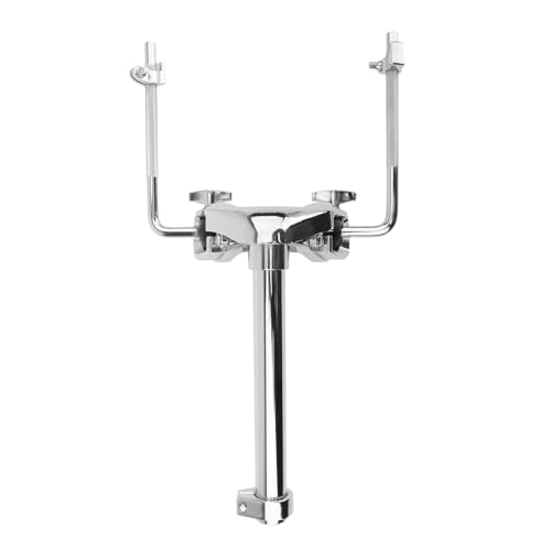 Vaveren Tom Drum Holder Drummer Musical Performance Hardware Sturdy Durable Strong Stable Bracket for Tom Drum Instrument Accessories DIY Parts , Double Tom Holder