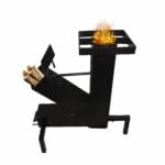 Sigdi/Fire Pits for Garden Steel Fire Bowl Outdoor Fire Brazier for Garden BBQ Patio Heater Camping Portable Fire Basket Chimney Log Burning Bowl Wood Burner Charcoal Bonfire Bowl-picture-27